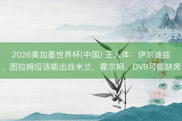 2026美加墨世界杯(中国) 王人体：伊尔迪兹、图拉姆应该能出战米兰，霍尔姆、DV9可能缺席