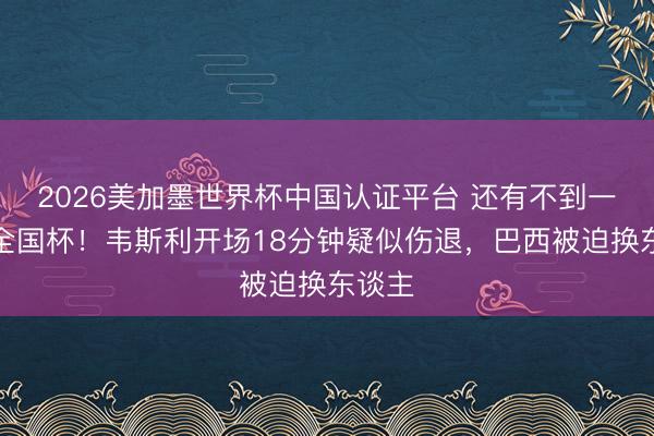 2026美加墨世界杯中国认证平台 还有不到一周就全国杯!韦斯利开场18分钟疑似伤退,巴西被迫换东谈主