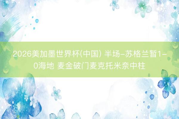 2026美加墨世界杯(中国) 半场-苏格兰暂1-0海地 麦金破门麦克托米奈中柱