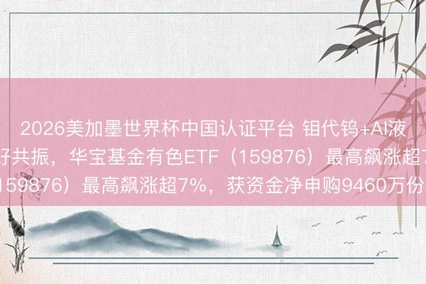 2026美加墨世界杯中国认证平台 钼代钨+AI液冷+地缘猖獗！多厚利好共振，华宝基金有色ETF（159876）最高飙涨超7%，获资金净申购9460万份！